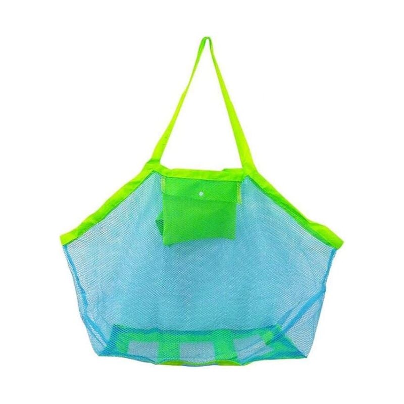 foto del prodotto sollbry borsa da spiaggia in rete, borsa da spiaggia in rete leggera, borsa per la spesa riutilizzabile da donna con tasca interna, articoli da