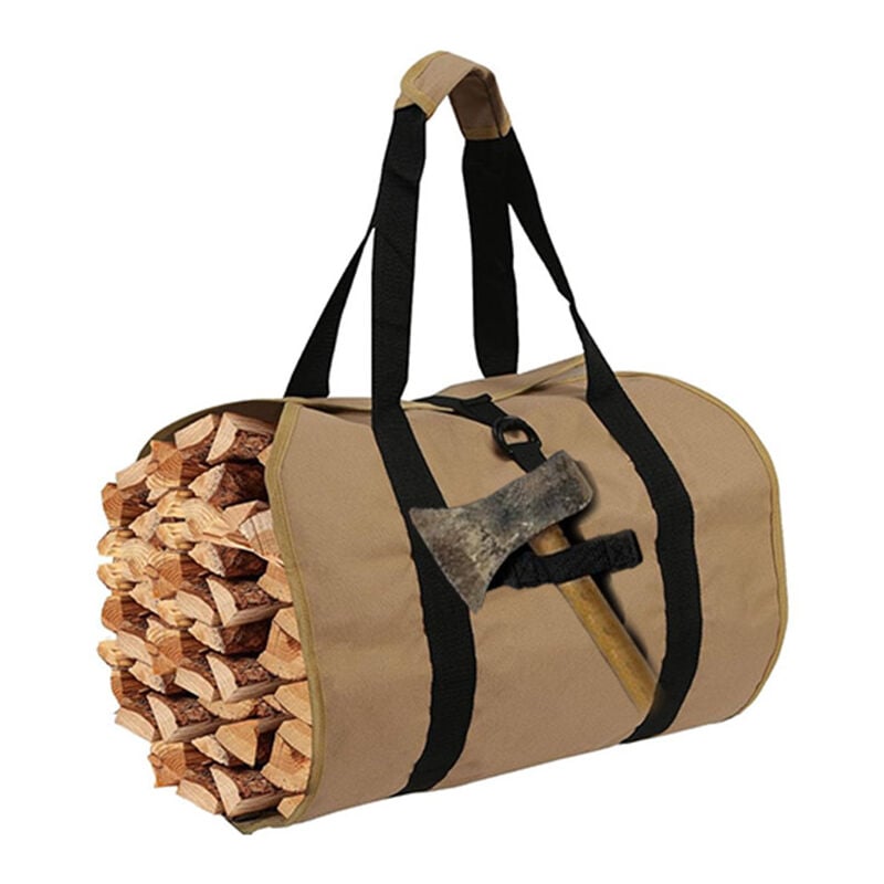 foto del prodotto sollbry borsa per legna da ardere, borsa per legna da ardere, borsa per legna in tela, borsa per legna resistente all acqua, accessori per
