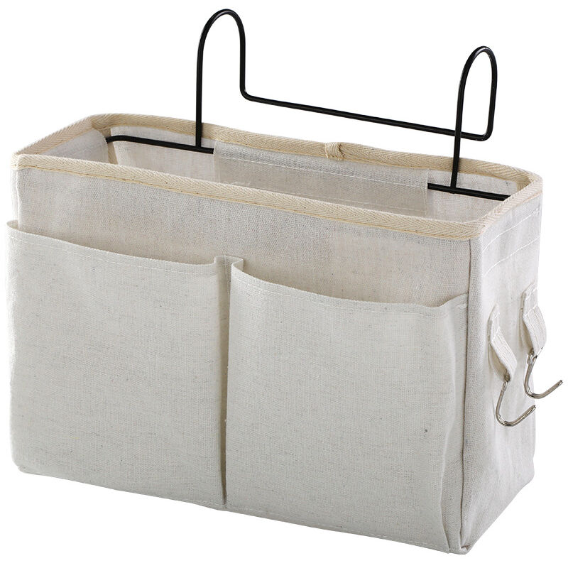 foto del prodotto sollbry borsa portaoggetti da comodino, organizer da appendere per letti a castello, letti d ospedale, dormitori, sponde del letto, campeggio, 4