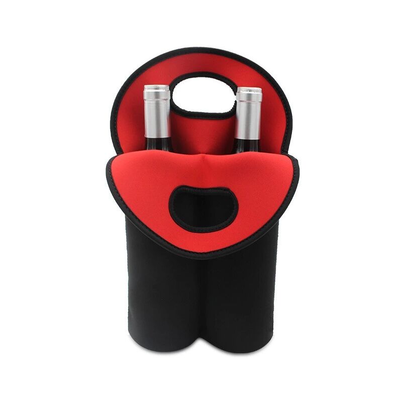 foto del prodotto sollbry borsa termica per bottiglie, borsa termica per 2 bottiglie, borsa portatile per bottiglie di vino e champagne.