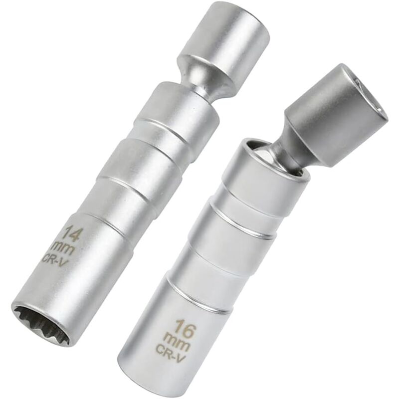 foto del prodotto sollbry bussola per candele da 16 mm 14 mm, chiave magnetica per candele, chiave magnetica per candele con giunto universale per la rimozione delle