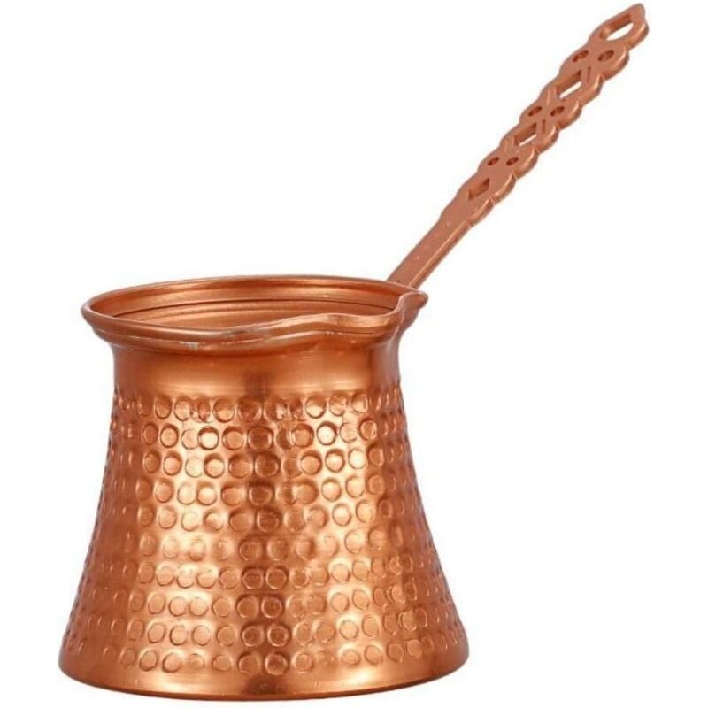 foto del prodotto sollbry caffettiera turca in rame, caffettiera vintage, caffettiera singola, contenitore scaldalatte in rame antico per la cucina