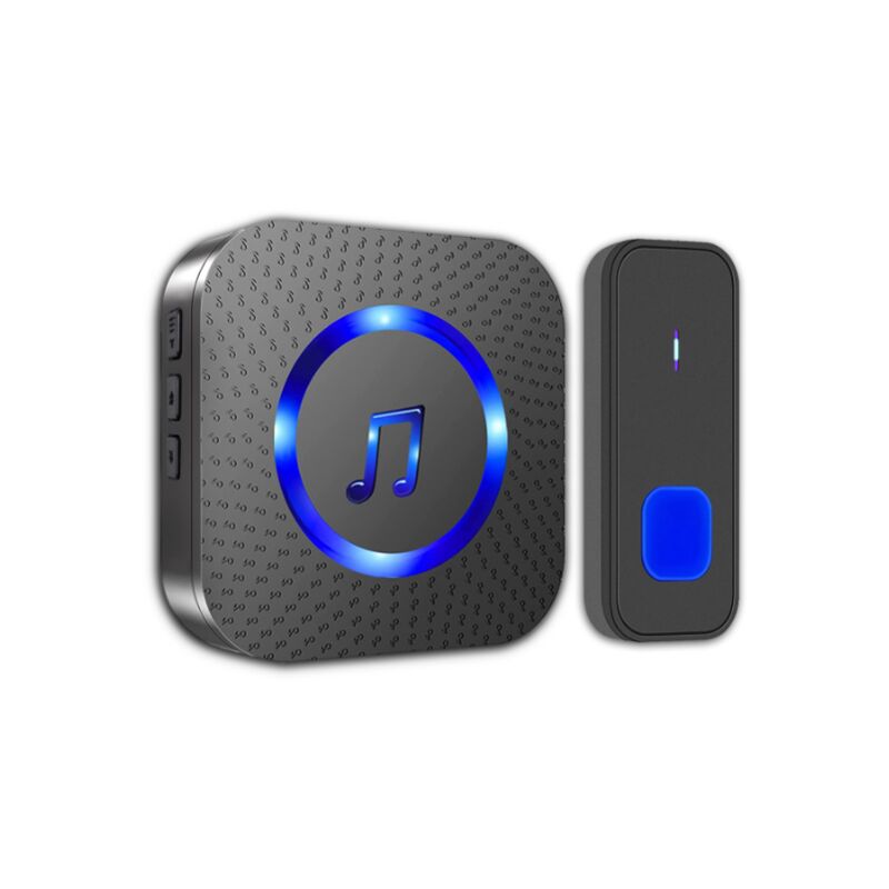 foto del prodotto sollbry campanello senza fili, campanello elettronico impermeabile a lunga portata 400 m, kit campanello con ricevitori plug in per la casa, 55