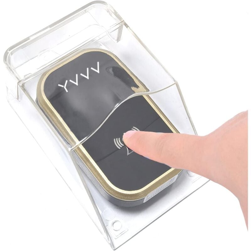 immagine 0 del prodotto sollbry campanello wireless impermeabile trasparente per campanello esterno con pulsante ring chime, alloggiamento a conchiglia, facile da