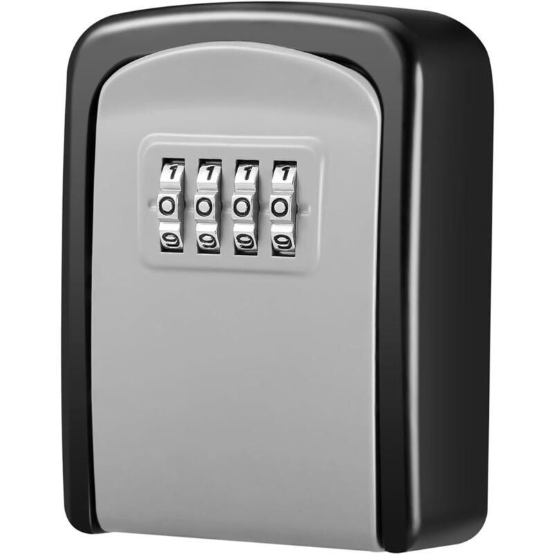 foto del prodotto sollbry cassaforte per chiavi da esterno, con combinazione a 4 cifre, da parete, con capacit di 5 chiavi, design impermeabile, per interni,