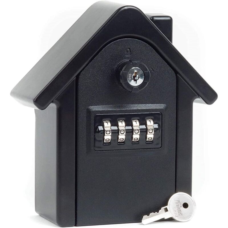 foto del prodotto sollbry cassetta di sicurezza, cassetta portachiavi da parete, cassetta di sicurezza con combinazione a 4 cifre, cassetta di sicurezza impermeabile