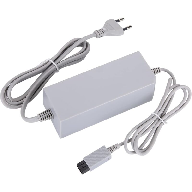 foto del prodotto sollbry cavo di alimentazione per wii alimentatore per wii grigio abs nuovo cavo adattatore di alimentazione per wii 110 240 v spina usa