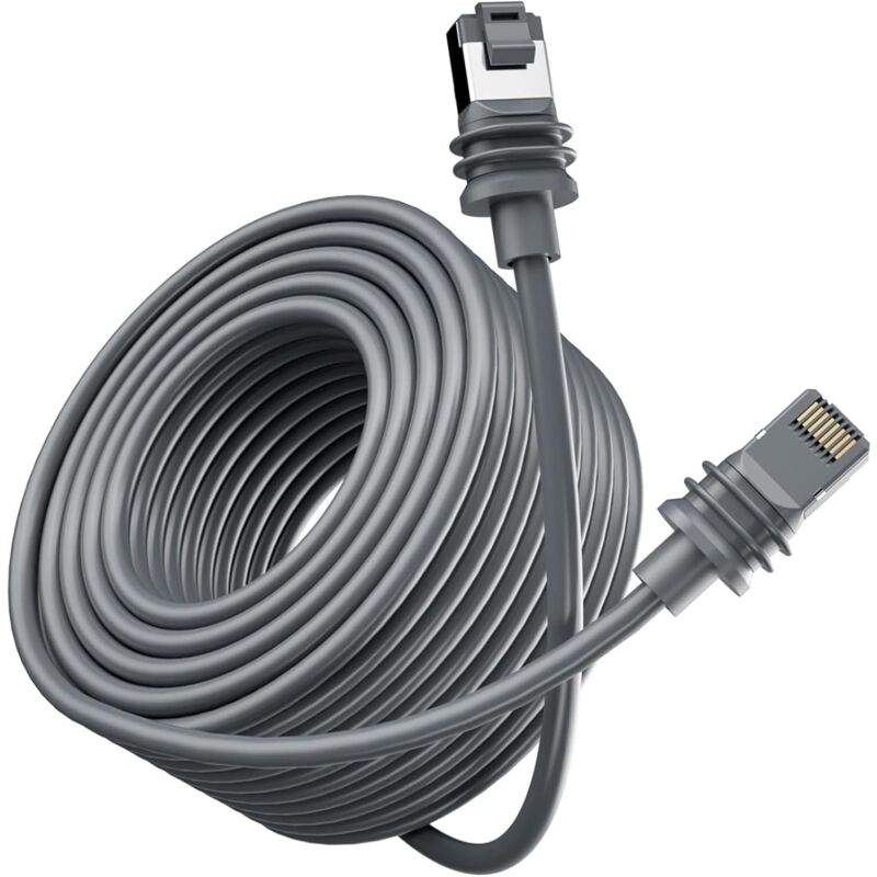 foto del prodotto sollbry cavo di ricambio satellitare, cavo satellitare rettangolare impermeabile da 1200 mbps, cavo di prolunga standard per satellite rettangolare