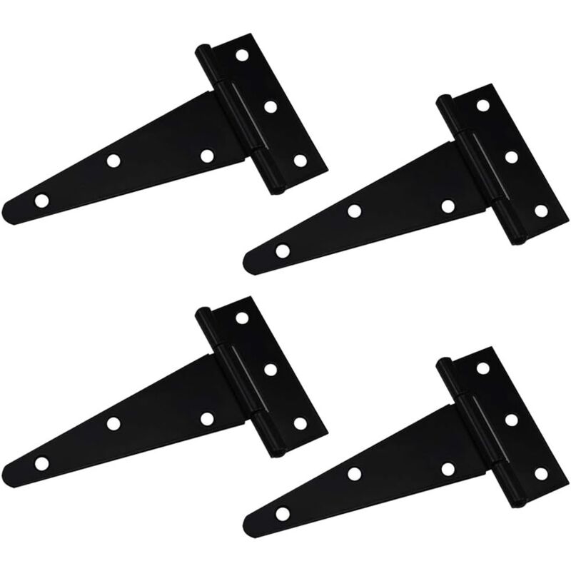 foto del prodotto sollbry cerniera a t con cerniera triangolare, cerniera a t per impieghi gravosi, zincata, triangolare, 4 pollici, nera. pu essere utilizzata per