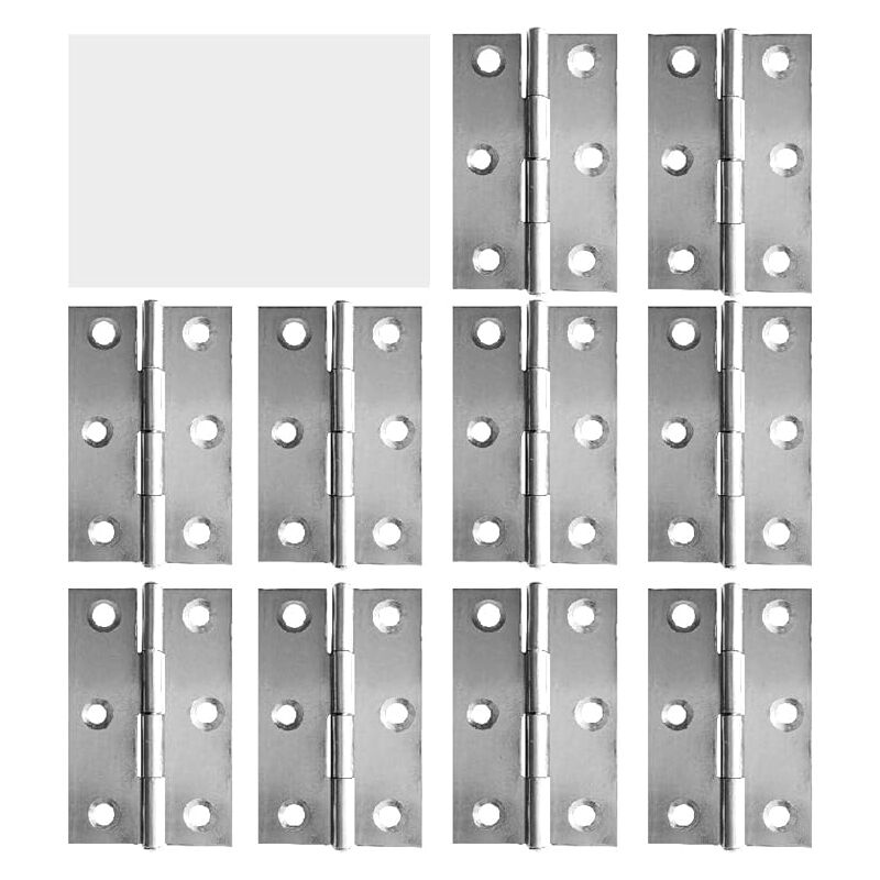foto del prodotto sollbry cerniera per porta in acciaio inossidabile per mobili da casa, 10 pezzi, lunga 55 mm x 34 mm