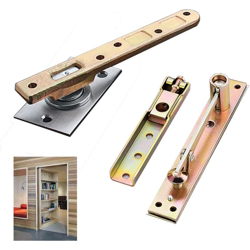 foto del prodotto sollbry cerniere a bilico per porte, cerniere nascoste per porte in legno per impieghi gravosi, librerie per porte nascoste e porte segrete,