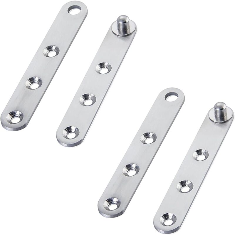foto del prodotto sollbry cerniere per porte pivotanti 2 paia di cerniere pivotanti in acciaio inossidabile a 360 gradi per mobili porta pivotante per porta di