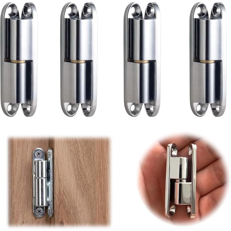 foto del prodotto sollbry cerniere per ristrutturazione da 51 mm, 4 pezzi, rimovibili, in acciaio inox, antiruggine, per porte di casa, porte metalliche, capannoni,
