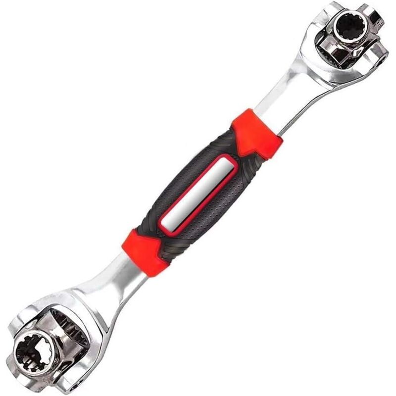 foto del prodotto sollbry chiave a bussola universale, chiave regolabile, chiave a bussola multifunzione 48 in 1 con testa girevole a 360 gradi per mobili, auto,