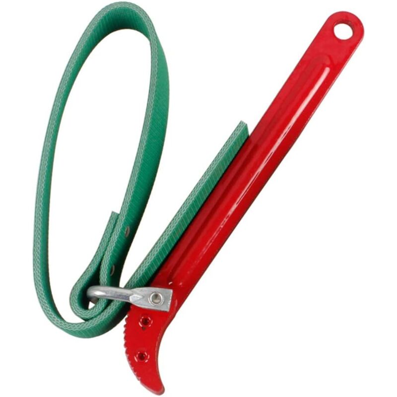 foto del prodotto sollbry chiave a nastro per filtro dell olio, chiave a nastro in gomma regolabile per filtro dell olio, realizzata in acciaio al carbonio per
