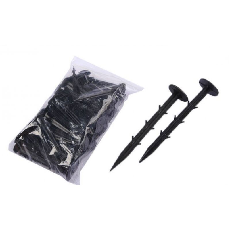 foto del prodotto sollbry chiodi da terra in plastica per giardinaggio, 100 pezzi da 12 cm, multifunzionali, in plastica, per cortile e giardino, attrezzi da