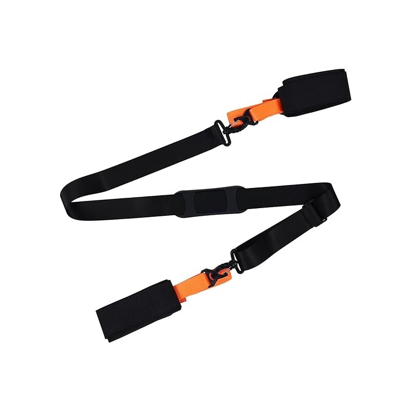 foto del prodotto sollbry cinghia portasci e porta bastoncini, cinghie portasci regolabili, cinghie imbottite per attrezzatura da sci alpino, accessori da sci per