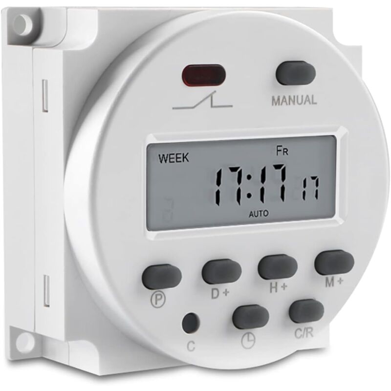 foto del prodotto sollbry cn101a dc 12v timer digitale lcd interruttore programmabile display lcd rel di controllo settimanale con alimentazione digitale con
