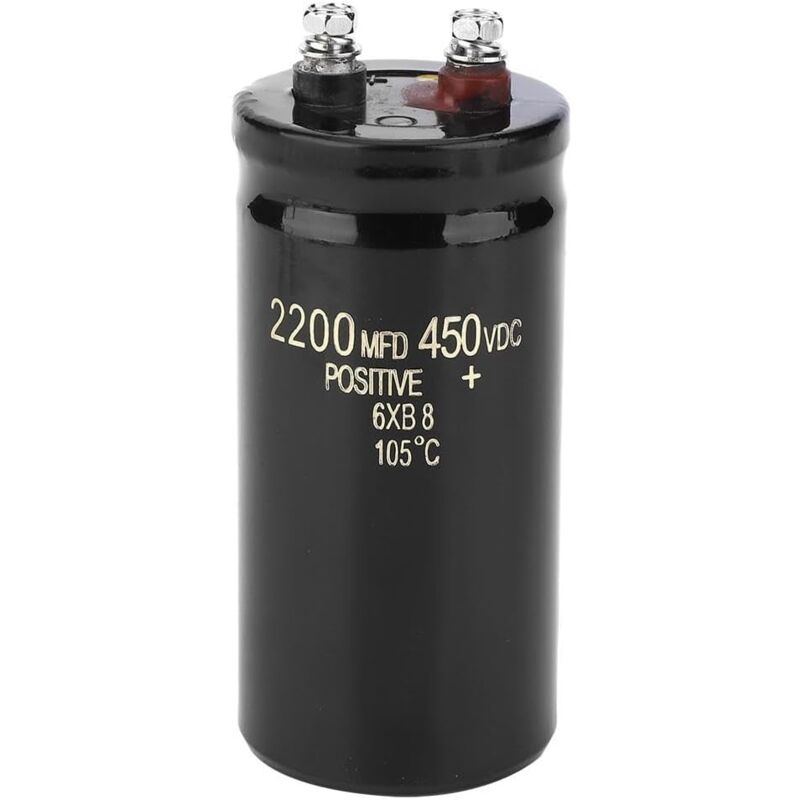 foto del prodotto sollbry condensatore, condensatore elettrolitico con perno a bullone da 450 v 2200 uf, condensatore dielettrico per elettrolisi in alluminio