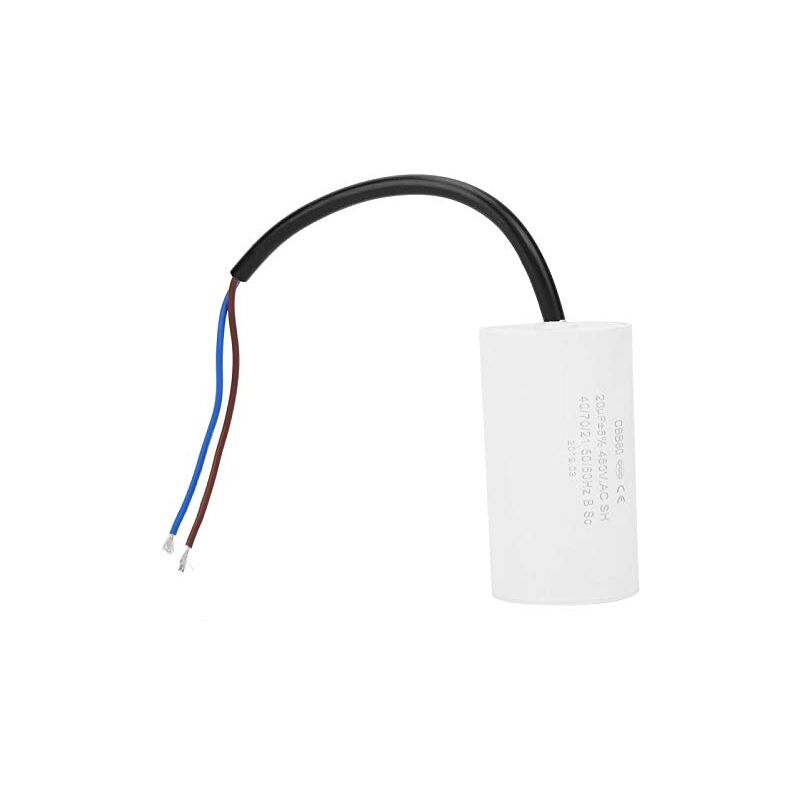 foto del prodotto sollbry condensatore di avviamento cbb60 450v 25uf, condensatore motore microfarad con filo conduttore