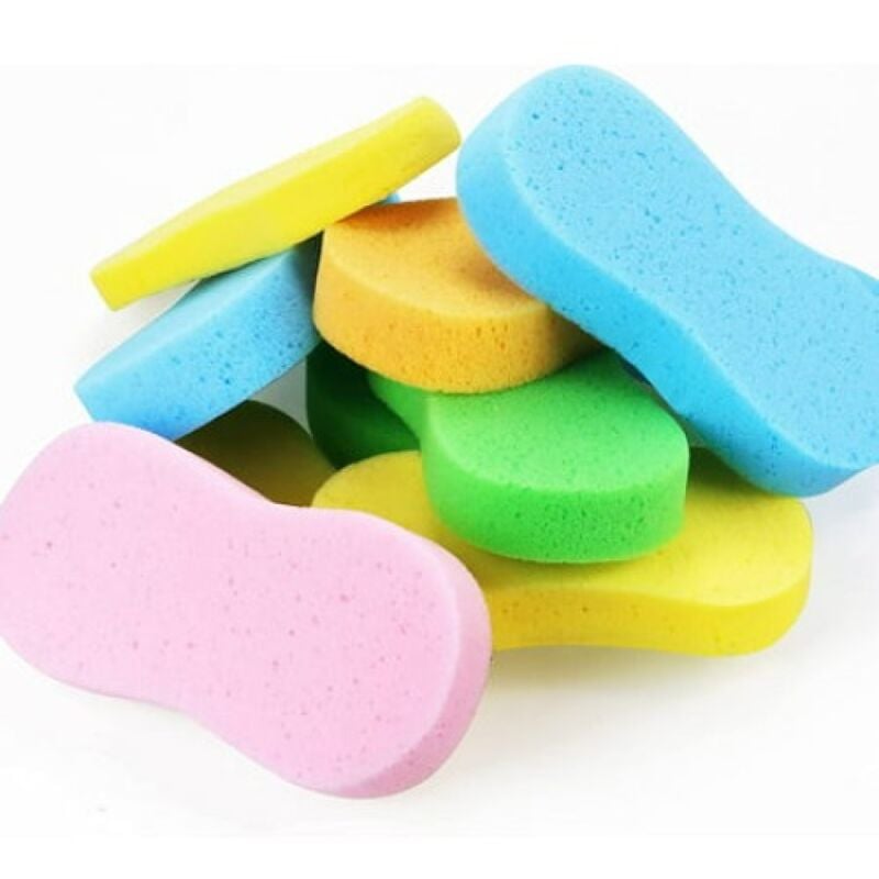 foto del prodotto sollbry confezione da 10 spugne per il lavaggio dell auto, grandi spugne multiuso per la pulizia, spugne colorate ad alta schiuma, spugne per auto,