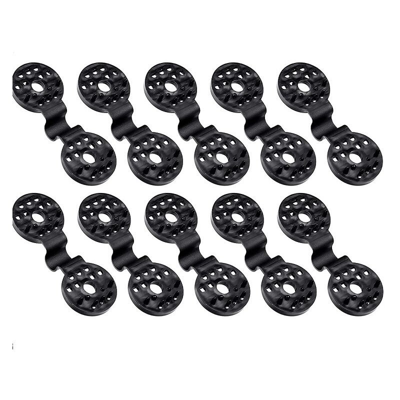 foto del prodotto sollbry confezione da 100 clip in plastica per telo ombreggiante, clip speciale con occhiello per rete ombreggiante, clip in plastica, fissaggio