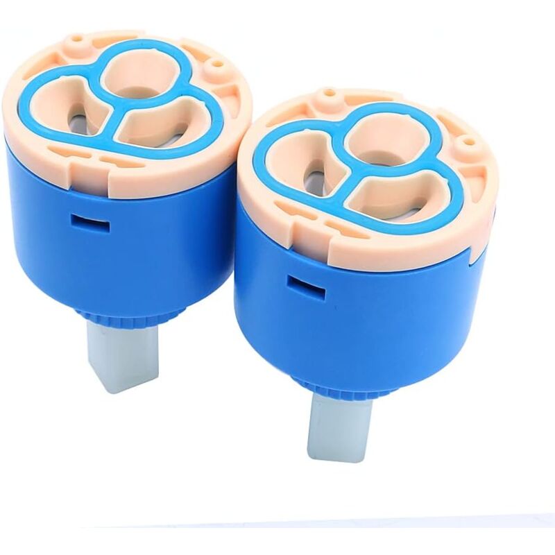 foto del prodotto sollbry confezione da 2 cartucce di ricambio per rubinetto, cartuccia a dischi ceramici, miscelatore per acqua, controllo interno, rubinetto a