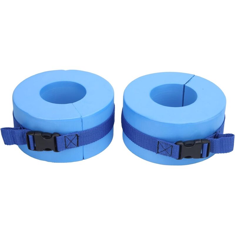foto del prodotto sollbry confezione da 2 polsini da nuoto in schiuma, anello in eva leggero e portatile, set per esercizi in piscina, caviglie, braccia, cinture con