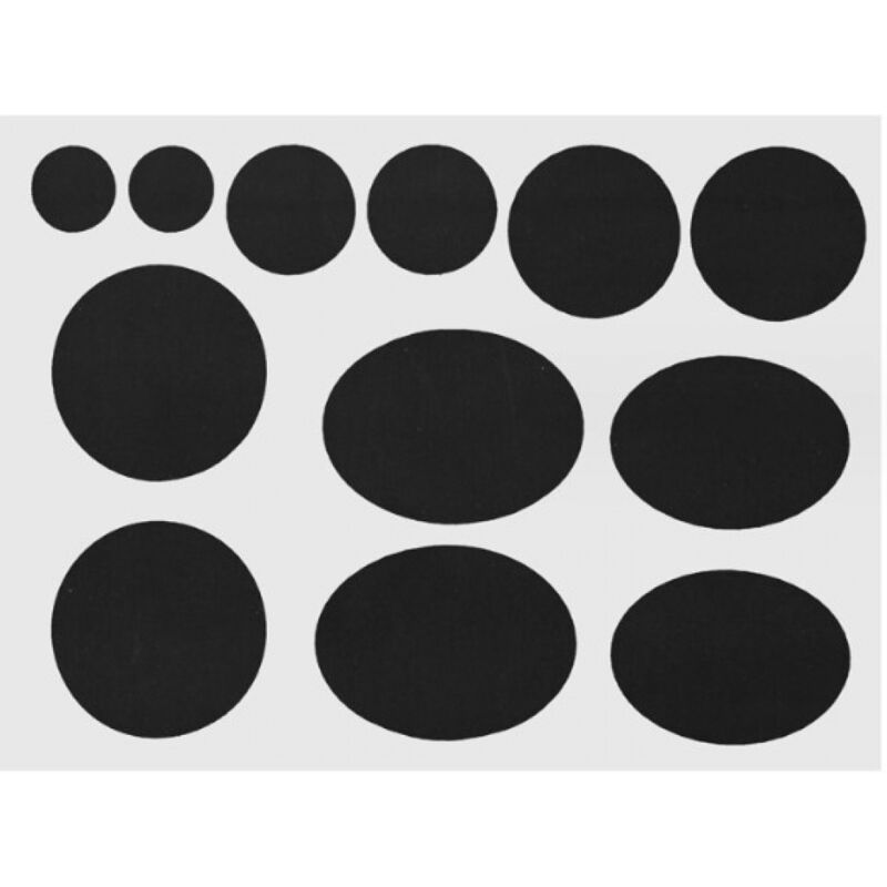 foto del prodotto sollbry confezione da 2 toppe di riparazione per piumini, in tessuto di nylon nero, autoadesive, lavabili, impermeabili, per indumenti, sacchi a