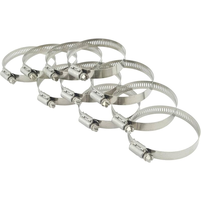 foto del prodotto sollbry confezione da 20 fascette stringitubo regolabili in acciaio inossidabile morsetto versatile per tubo del carburante con ingranaggio a
