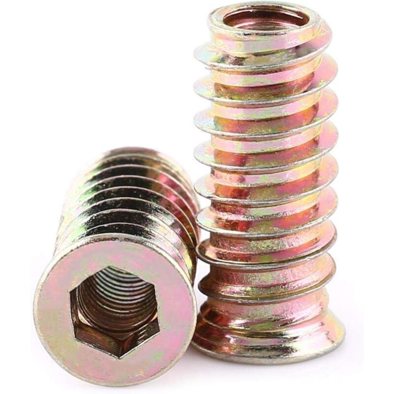 foto del prodotto sollbry confezione da 20 pezzi di dadi esagonali filettati m6, assortimento di dadi di inserimento m6 25 mm 