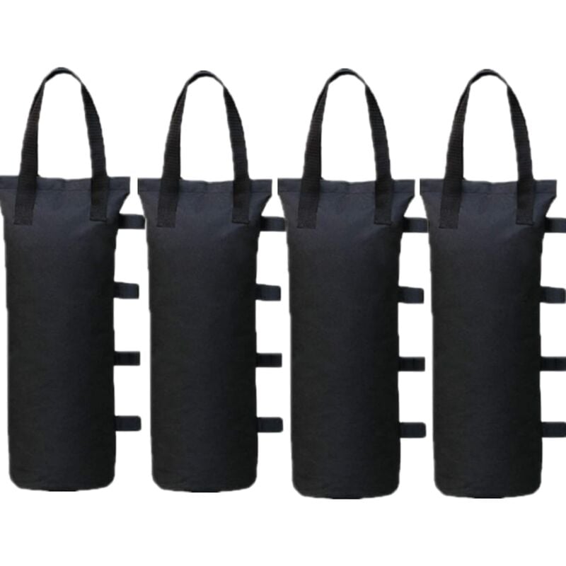 foto del prodotto sollbry confezione da 4 sacchi di sabbia per tenda da sole, pesi per tenda da sole resistenti, grandi pesi neri per tenda da sole antivento, riparo