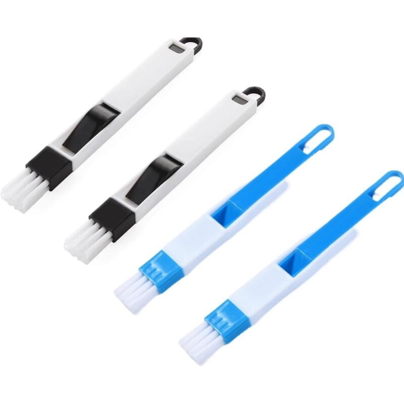 foto del prodotto sollbry confezione da 4 spazzole per la pulizia delle fessure delle finestre, spazzola per la pulizia delle scanalature 2 in 1, piccola spazzola