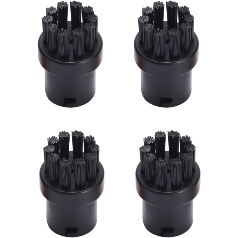 foto del prodotto sollbry confezione da 4 spazzole rotonde di ricambio per pulitore a vapore karcher sc1 sc2 sc3 sc4 sc5 sc7, nere