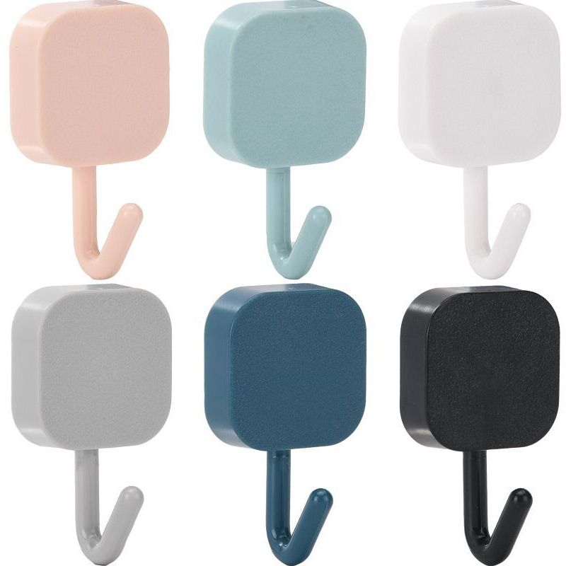 foto del prodotto sollbry confezione da 6 ganci adesivi, ganci portachiavi decorativi da parete, ganci autoadesivi per appendere cappelli, asciugamani, chiavi, ganci