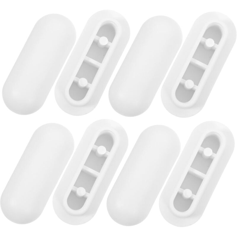 foto del prodotto sollbry confezione da 8 tamponi universali per sedile wc, kit di tamponi universali per sedile wc, paraurti di ricambio in plastica per sedile wc