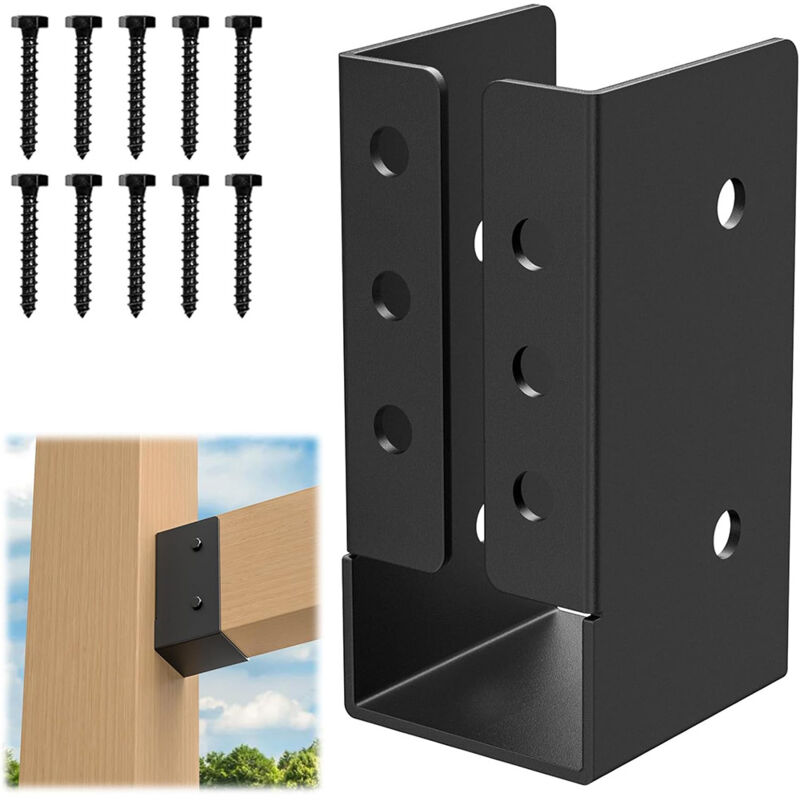 foto del prodotto sollbry confezione di staffe per travi, ganci per travi, connettori per travi, flange nascoste, supporto per soffitto girevole 5,4 x 4,5 x 9,3 cm