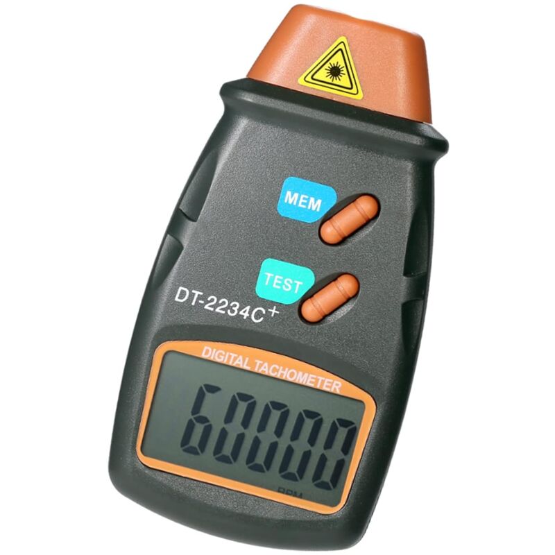 foto del prodotto sollbry contagiri digitale portatile contagiri laser campo di misura senza contatto 2,5 giri min 99.999 giri min display lcd contagiri