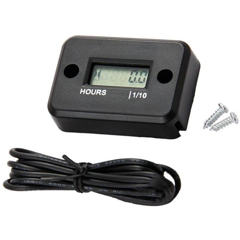 foto del prodotto sollbry contaore digitale con display lcd impermeabile, timer per moto, quad, motoslitta, motocross, pit bike, tosaerba, trattore, camion