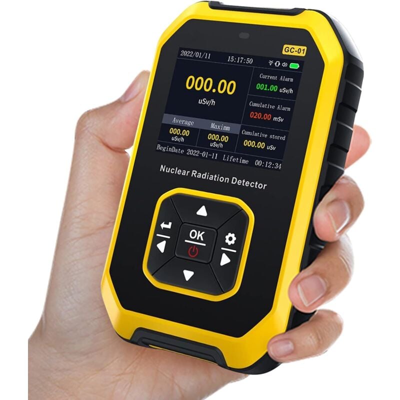 foto del prodotto sollbry contatore geiger digitale, contatore di radiazioni nucleari, dosimetro personale, rilevatore di radiazioni nucleari, con display lcd