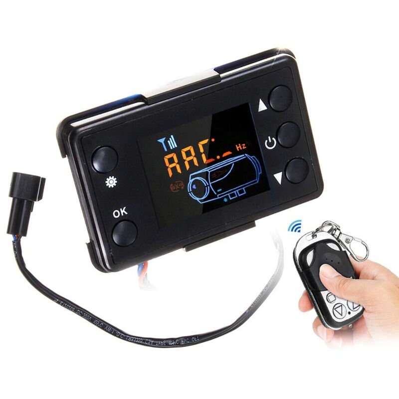 foto del prodotto sollbry controller per riscaldamento auto lcd da 12 v, utilizzato per il controllo remoto del parcheggio del riscaldatore diesel ad aria
