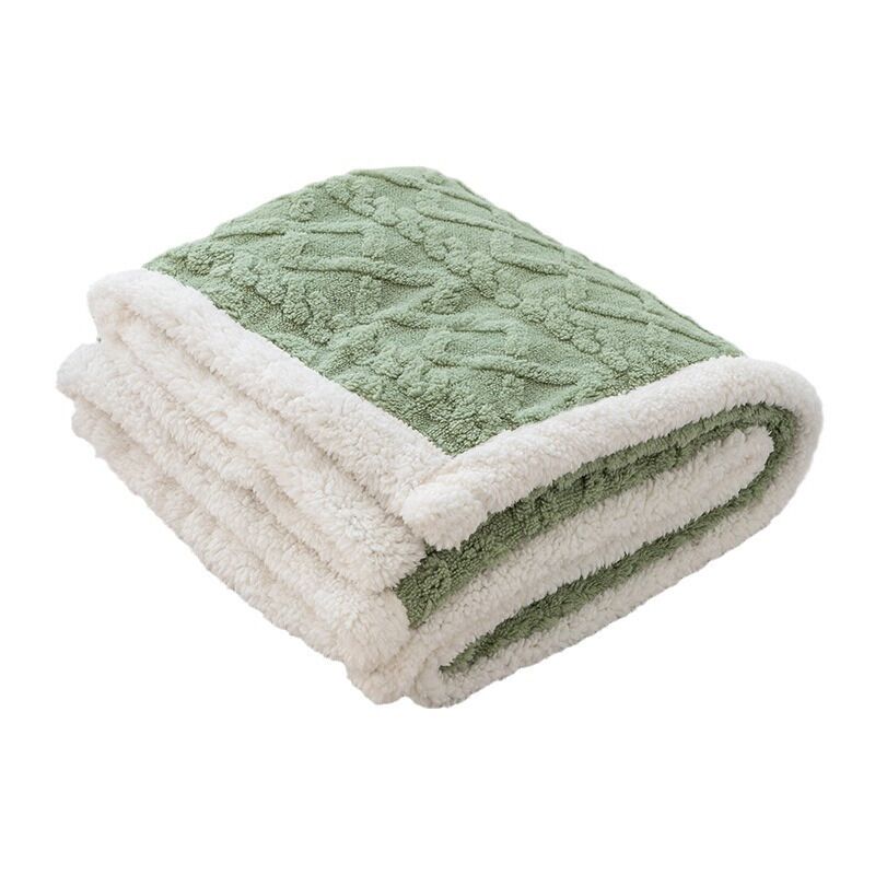 foto del prodotto sollbry coperta in pile spesso, soffice, calda e morbida, coperta da viaggio double face per l inverno, per il divano, coperta autunnale, coperta