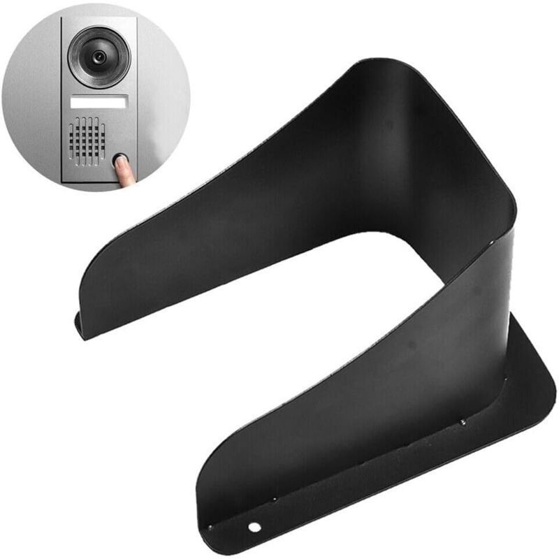 foto del prodotto sollbry copertura antipioggia per videocitofono, protezione dalle intemperie, antiriflesso, adatta per campanello, citofono, presa e serratura a