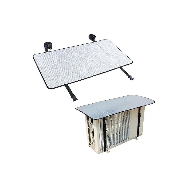 foto del prodotto sollbry copertura per condizionatore d aria esterno in alluminio, protezione ac per unit esterna, copertura per pompa di calore, copertura per