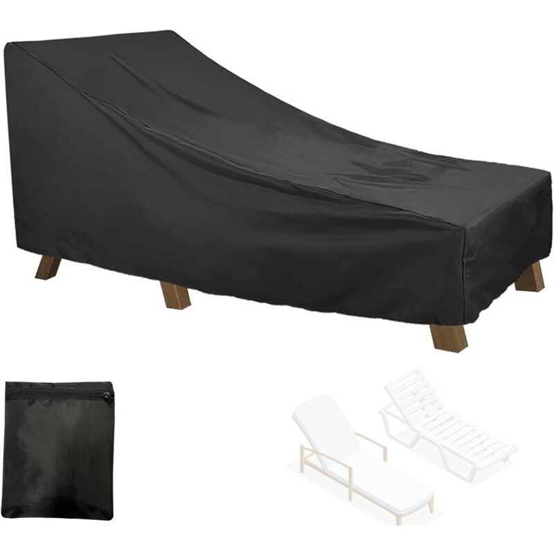 foto del prodotto sollbry copertura per lettino prendisole da esterno in tessuto oxford 210d, copertura impermeabile per lettino prendisole da giardino, copertura