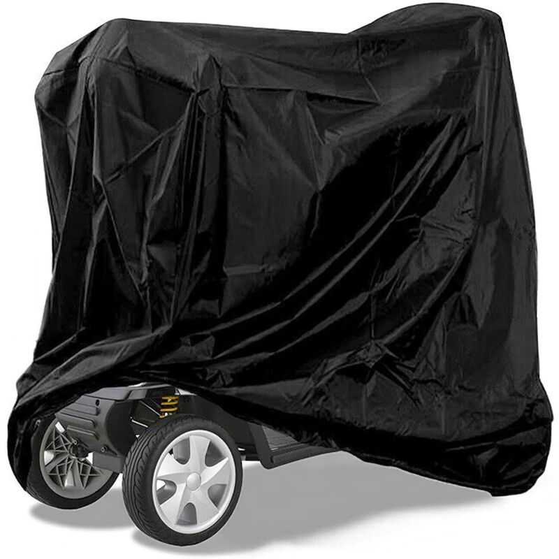 foto del prodotto sollbry copertura per scooter per disabili oxford impermeabile e resistente, protezione antipioggia e antipolvere per la maggior parte degli scooter