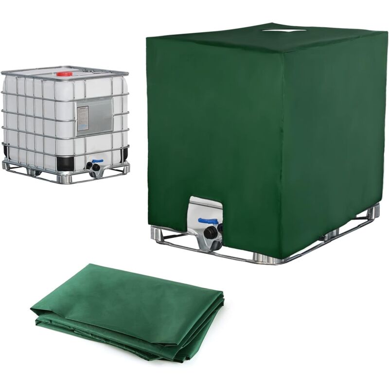 foto del prodotto sollbry copertura per serbatoio ibc da 1000 litri, copertura per serbatoio dell acqua, copertura protettiva antipolvere anti uv, copertura per
