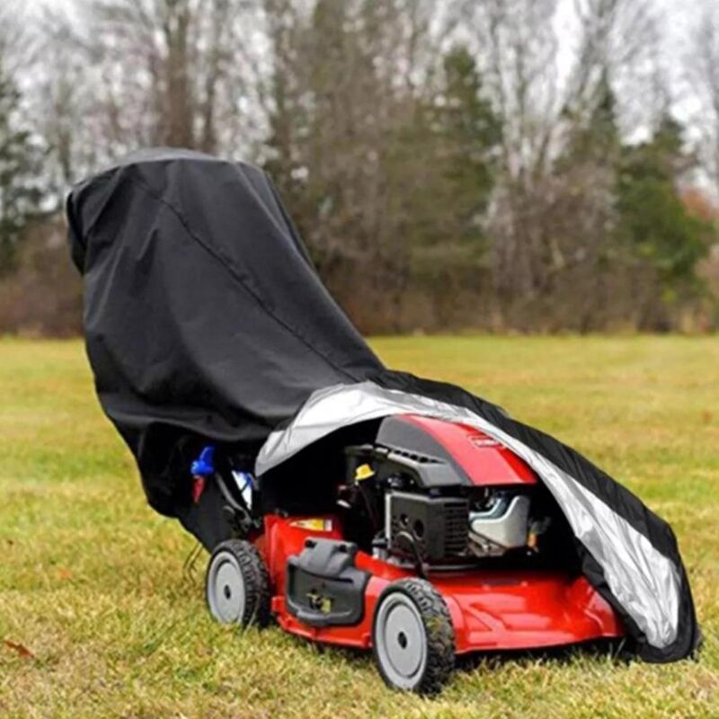 foto del prodotto sollbry copertura per tosaerba tessuto impermeabile oxford 210d, protezione antipolvere e anti intemperie, resistente ai raggi uv, 193 x 64 x 112