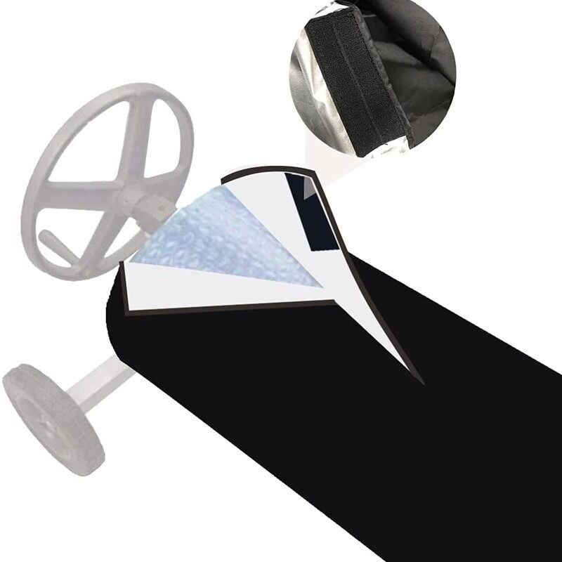 foto del prodotto sollbry copertura protettiva per avvolgitore solare, copertura per avvolgitore per protezione piscina, copertura per piscina in tessuto
