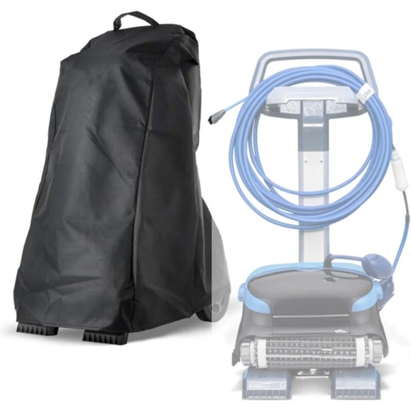 foto del prodotto sollbry copertura protettiva per pulitore per piscina, copertura per robot dolphin con maniglia e coulisse